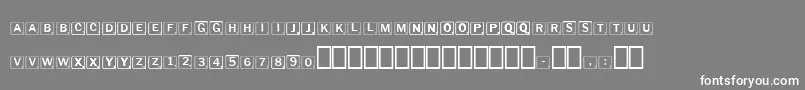 Scrabbles Font – White Fonts on Gray Background