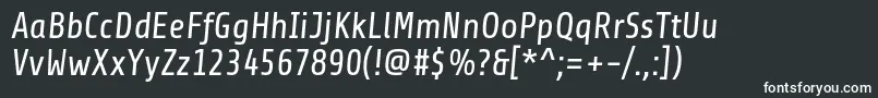 ShareItalic Font – White Fonts on Black Background