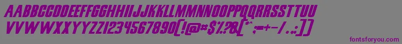 Шрифт LunchTimeNormal – фиолетовые шрифты на сером фоне