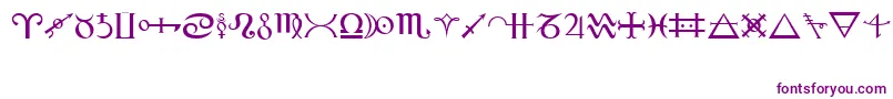 Alchemy Font – Purple Fonts on White Background