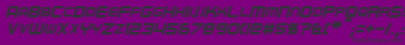 RegenItalic Font – Black Fonts on Purple Background