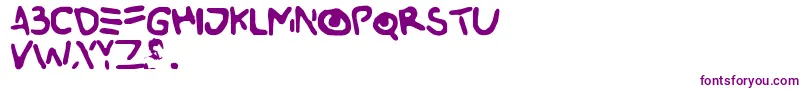 Buried-fontti – violetit fontit valkoisella taustalla