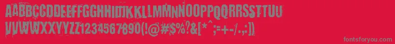 Police BaronKuffner – polices grises sur fond rouge