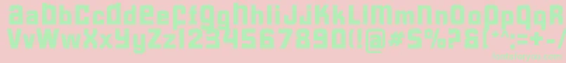 FormulaS Font – Green Fonts on Pink Background