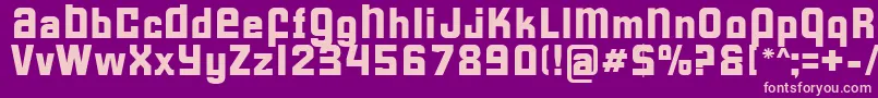 FormulaS Font – Pink Fonts on Purple Background