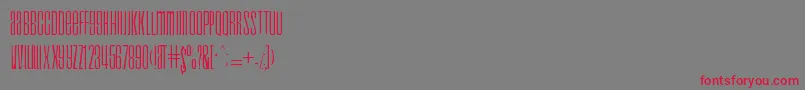 Droidgaunt Font – Red Fonts on Gray Background