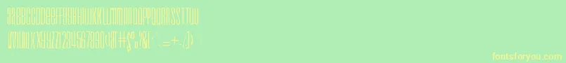 Droidgaunt Font – Yellow Fonts on Green Background