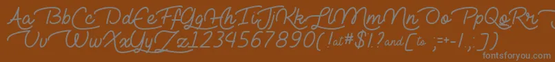 More about LieToMeOtf Font LieToMeOtf Font – Gray Fonts on Brown Background