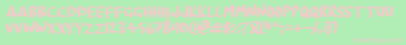 Boardmarker Font – Pink Fonts on Green Background