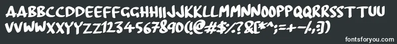 Шрифт Boardmarker – белые шрифты на чёрном фоне