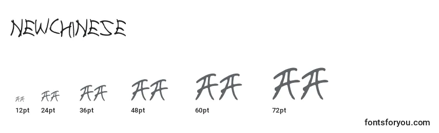 NewChinese Font Sizes