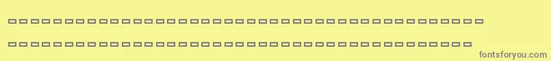 Ships Font – Gray Fonts on Yellow Background