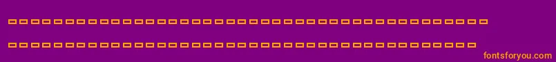 Ships Font – Orange Fonts on Purple Background