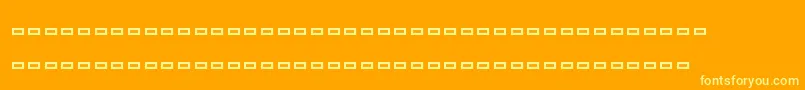 Ships Font – Yellow Fonts on Orange Background