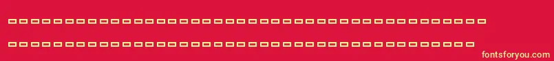 Ships Font – Yellow Fonts on Red Background