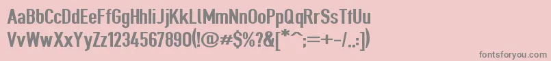 Giveahootexbdext Font – Gray Fonts on Pink Background