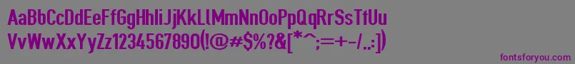 Giveahootexbdext Font – Purple Fonts on Gray Background