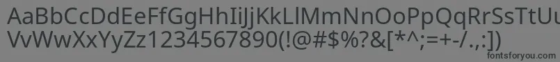 NotosansRegular Font – Black Fonts on Gray Background