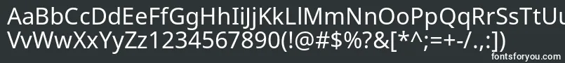 NotosansRegular Font – White Fonts on Black Background