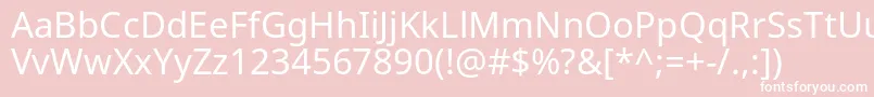 NotosansRegular Font – White Fonts on Pink Background