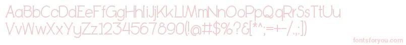 BookietasticRegular Font – Pink Fonts on White Background