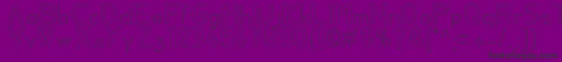 Aylavidecs Font – Black Fonts on Purple Background