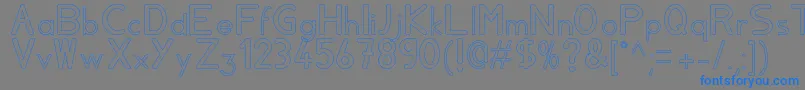 Aylavidecs Font – Blue Fonts on Gray Background