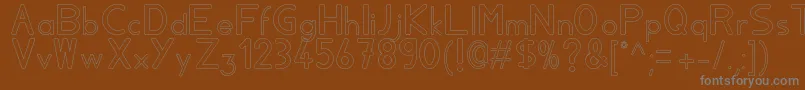 Aylavidecs Font – Gray Fonts on Brown Background