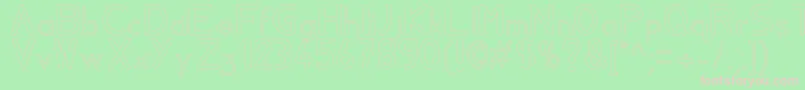 Aylavidecs Font – Pink Fonts on Green Background