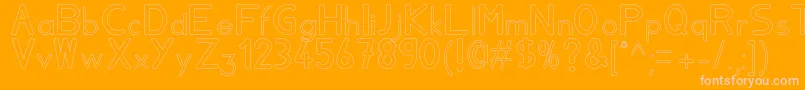 Aylavidecs Font – Pink Fonts on Orange Background