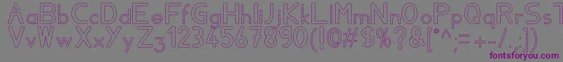 Aylavidecs Font – Purple Fonts on Gray Background