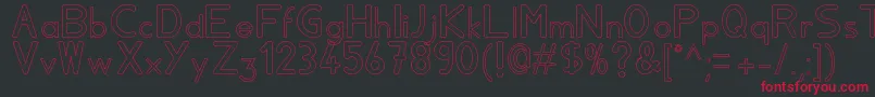 Aylavidecs Font – Red Fonts on Black Background