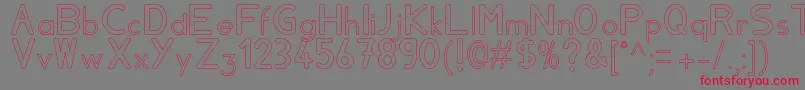 Aylavidecs Font – Red Fonts on Gray Background