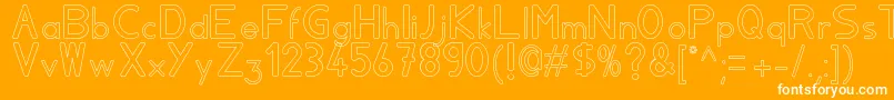 Aylavidecs Font – White Fonts on Orange Background