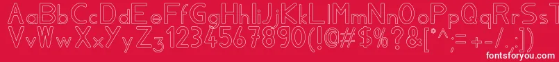 Aylavidecs Font – White Fonts on Red Background