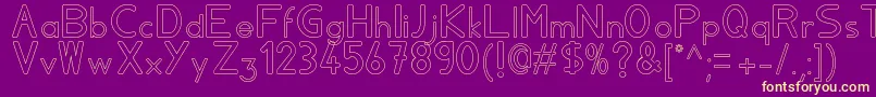 Aylavidecs Font – Yellow Fonts on Purple Background