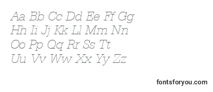 SerifaThinItalicBt-fontti