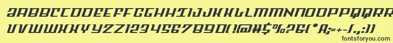 Skycabexpand Font – Black Fonts on Yellow Background