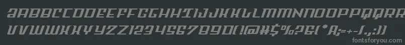Skycabexpand Font – Gray Fonts on Black Background