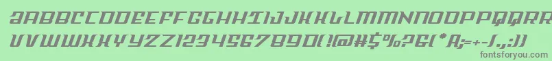 Skycabexpand Font – Gray Fonts on Green Background