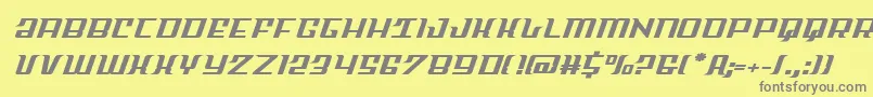 Skycabexpand Font – Gray Fonts on Yellow Background