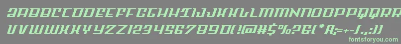 Skycabexpand Font – Green Fonts on Gray Background