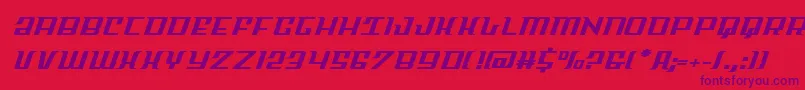 Шрифт Skycabexpand – фиолетовые шрифты на красном фоне
