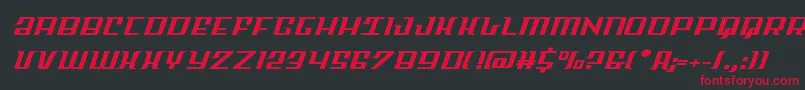 Skycabexpand Font – Red Fonts on Black Background