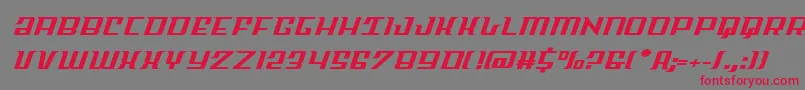Skycabexpand Font – Red Fonts on Gray Background
