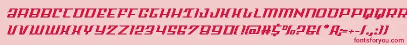 Skycabexpand Font – Red Fonts on Pink Background