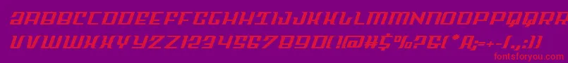 Skycabexpand Font – Red Fonts on Purple Background