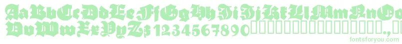 AsgardianwarsBlack-Schriftart – Grüne Schriften auf weißem Hintergrund
