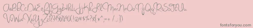 Weitere Informationen zur ViriginiaSky-Schriftart ViriginiaSky-Schriftart – Graue Schriften auf rosa Hintergrund