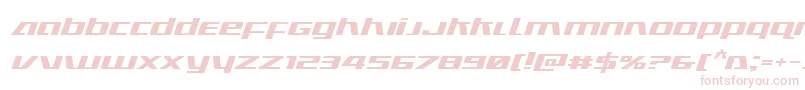 Ultramarinesexpandital Font – Pink Fonts on White Background